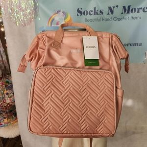 Leudes Crochet, Knitting, Hobby Backpack Pink